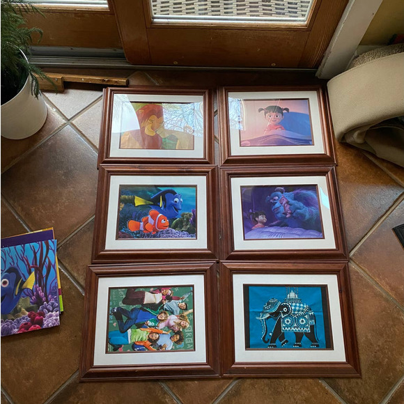 Disney Exclusive Litograph Custom Wood Frames - Picture 1 of 6
